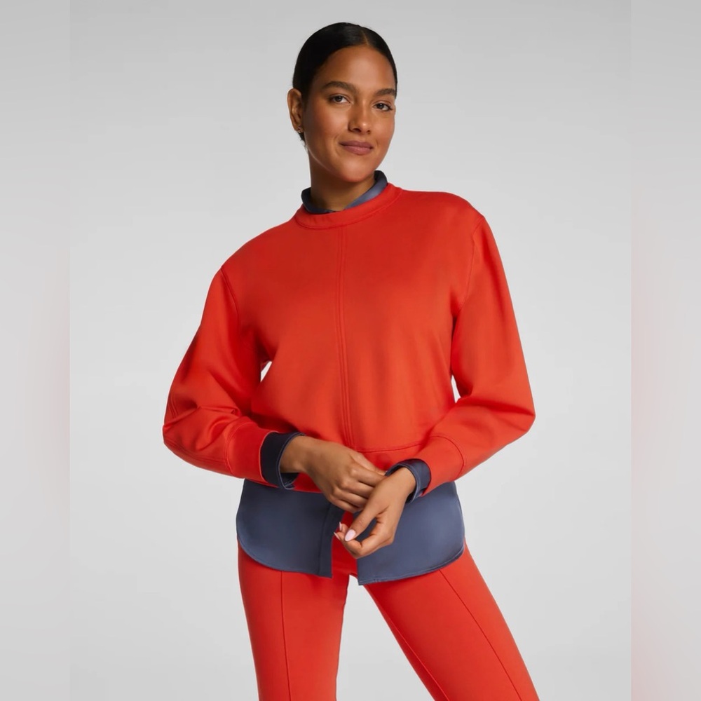 Ponte Crewneck Long Sleeve Top